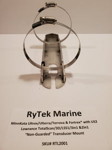 RyTek Lowrance/Minn Kota Ultrex.Ultera,Terrova,Fortrex Trolling Motor Mount WITH Built-in US2 SonarSonar