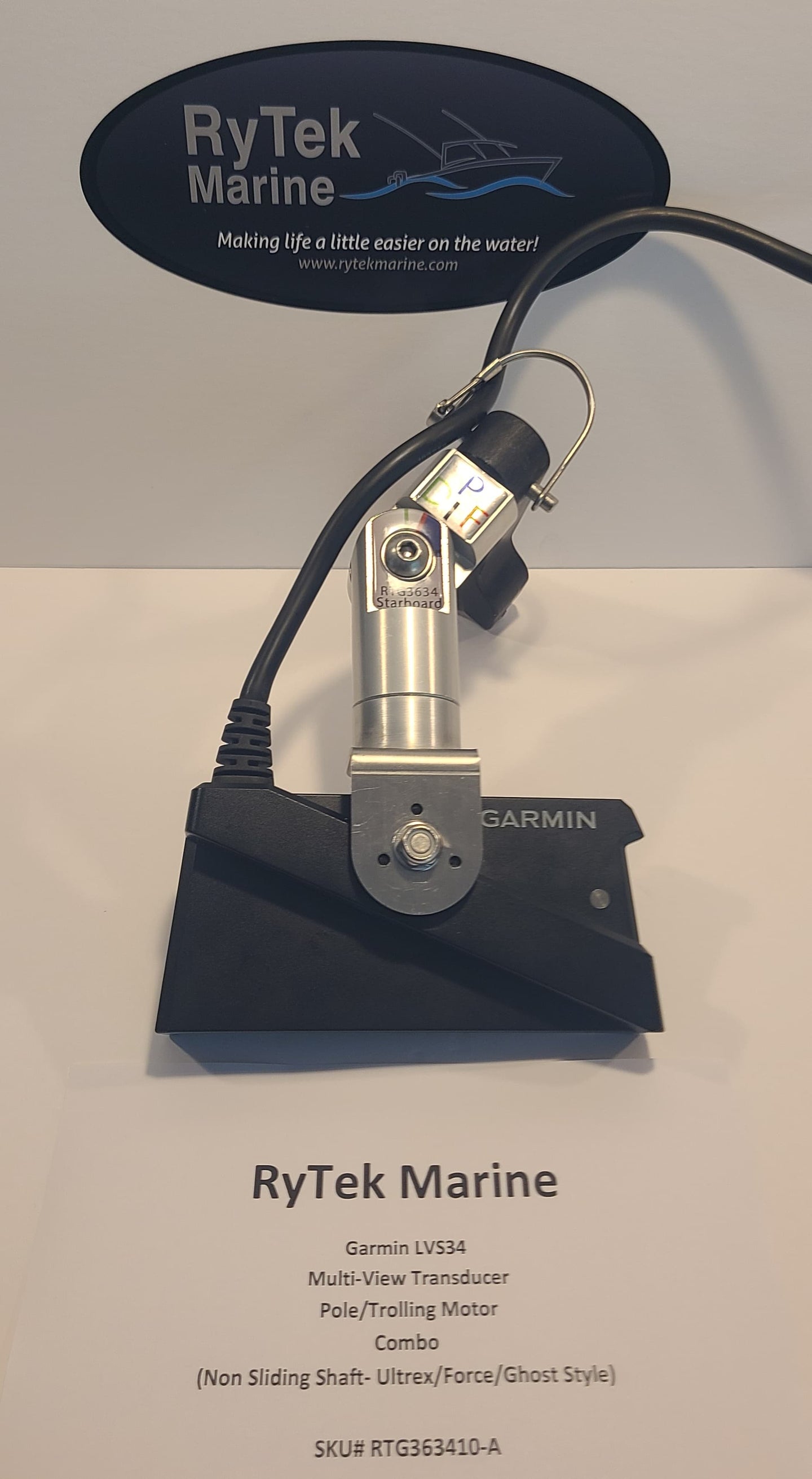 LVS34 LiveScope Pole/Trolling Motor Combo Multi-View Transducer